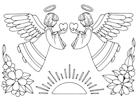 35+ Angel Coloring Pages