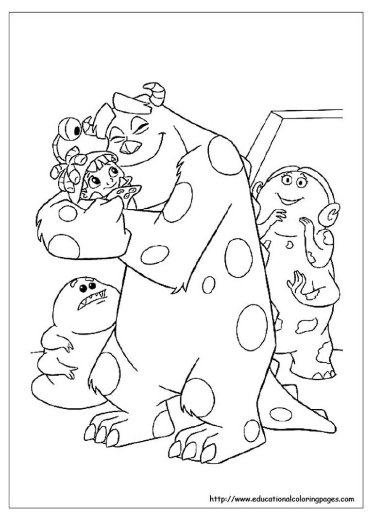 30+ Monsters Inc Coloring Pages