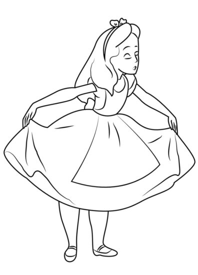 31+ Alice In Wonderland Coloring Pages