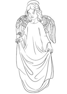 35+ Angel Coloring Pages