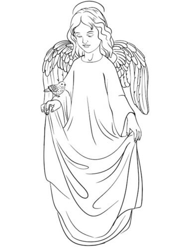 35+ Angel Coloring Pages