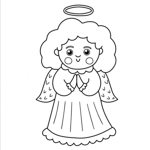 35+ Angel Coloring Pages