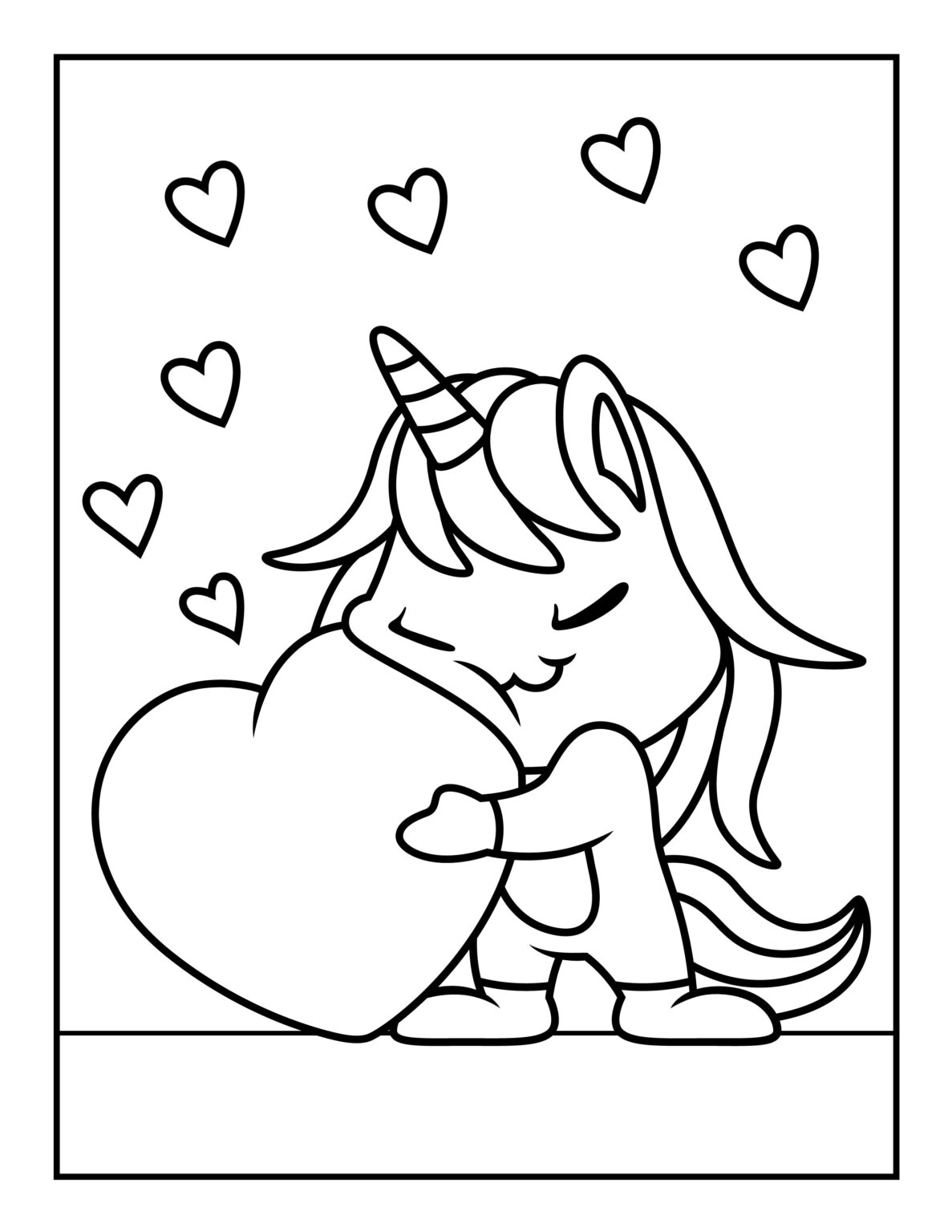 25+ Unicorn Coloring Pages