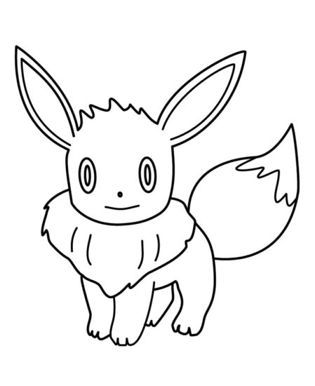 25+ Eevee Coloring Page