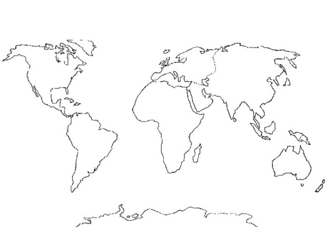 41+ World Map Coloring Page