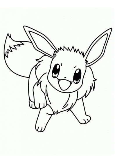 25+ Eevee Coloring Page