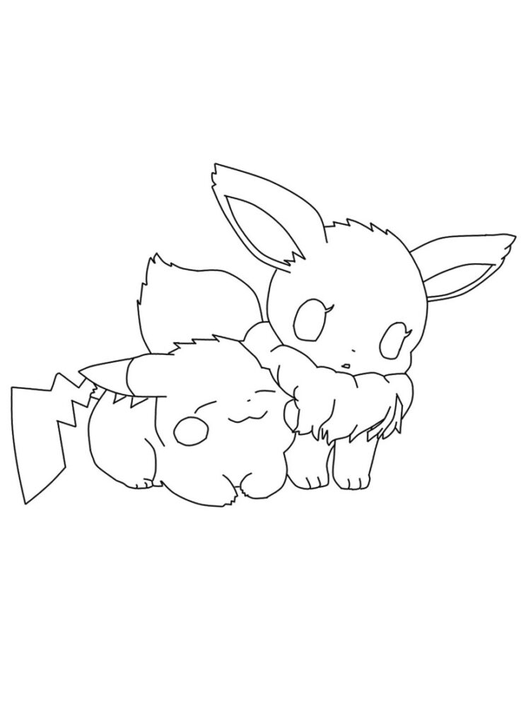 25+ Eevee Coloring Page