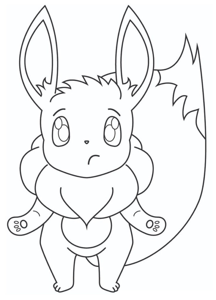 25+ Eevee Coloring Page