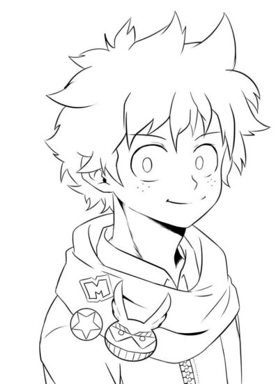 45+ Deku Coloring Pages