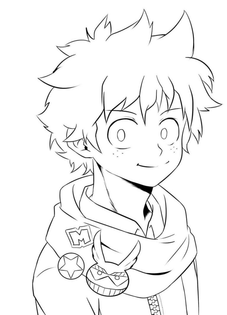 45+ Deku Coloring Pages