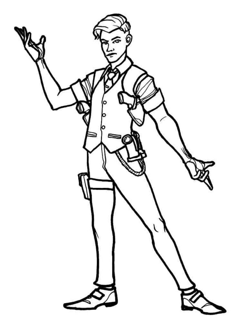 41+ Fortnite Colouring Pages