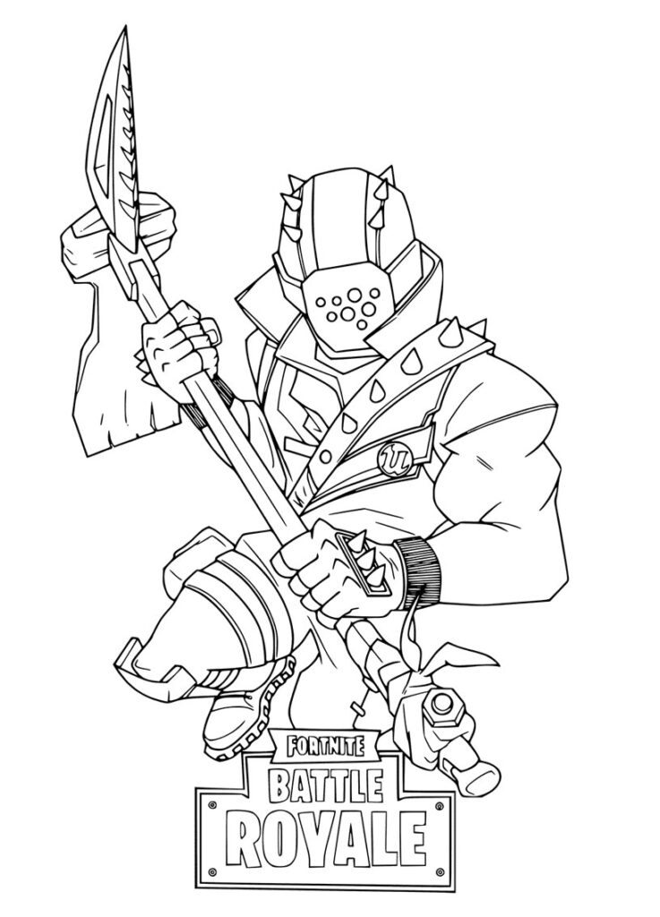 41+ Fortnite Colouring Pages