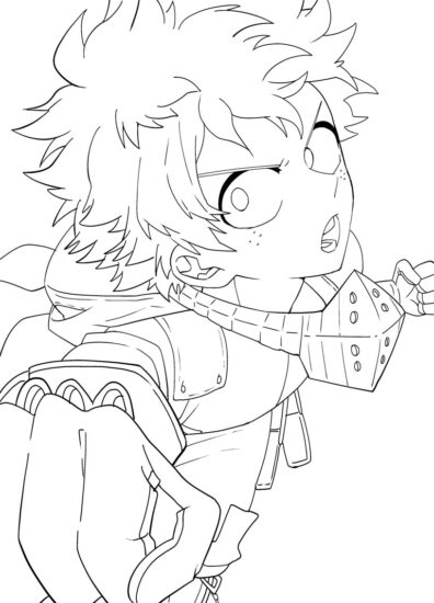 45+ Deku Coloring Pages