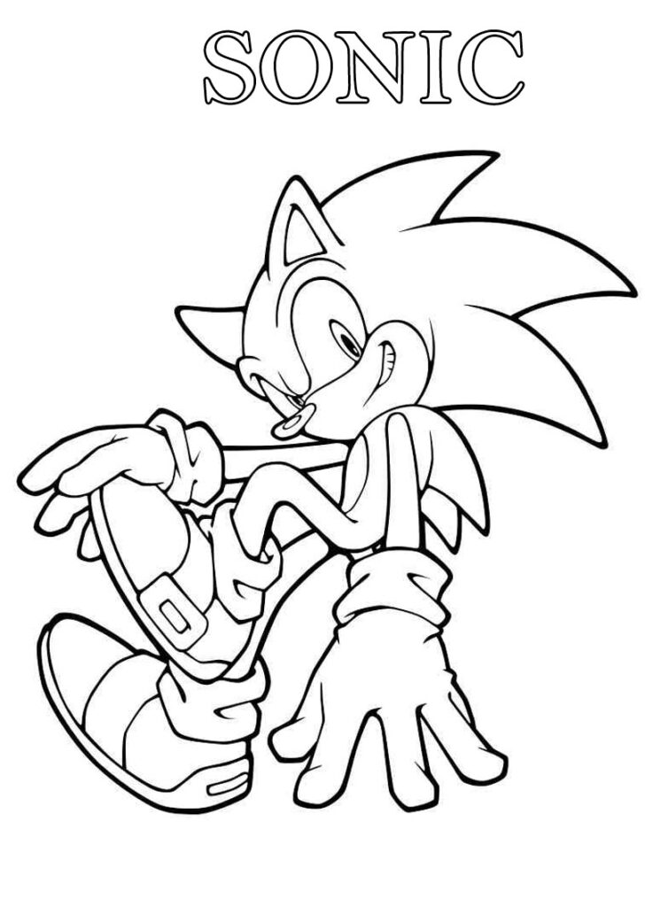 41+ Sonic Colouring Pages