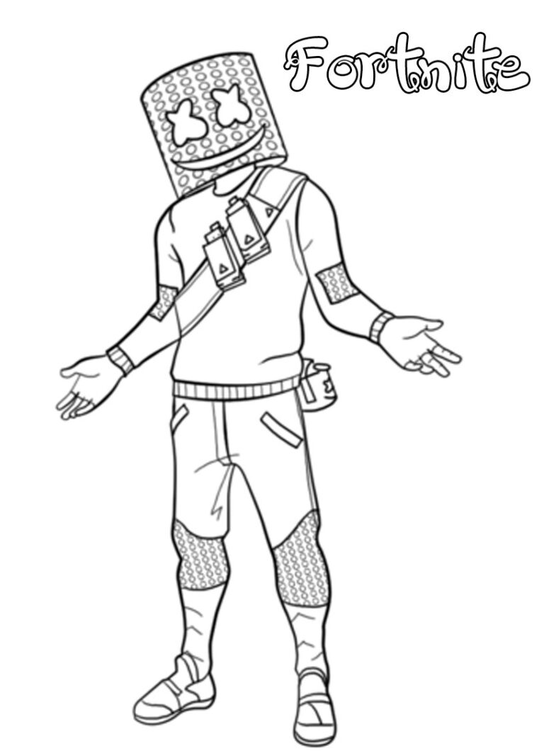 41+ Fortnite Colouring Pages