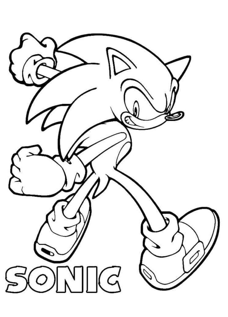 41+ Sonic Colouring Pages