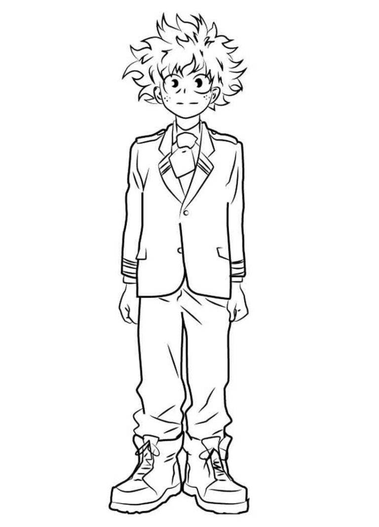 45+ Deku Coloring Pages