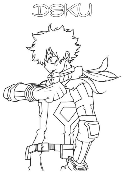 45+ Deku Coloring Pages