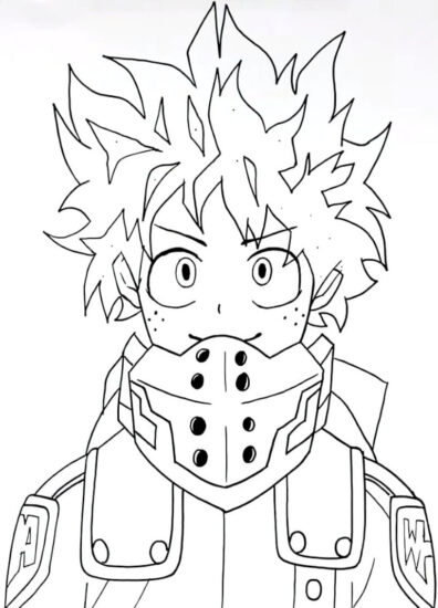 45+ Deku Coloring Pages