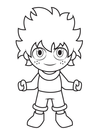 45+ Deku Coloring Pages