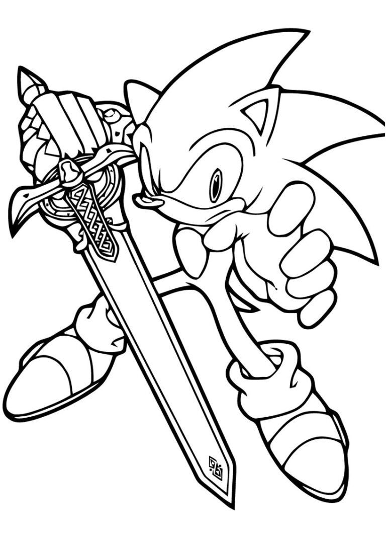 41+ Sonic Colouring Pages