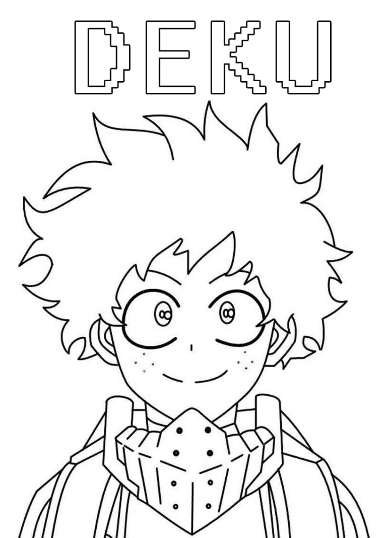 45+ Deku Coloring Pages