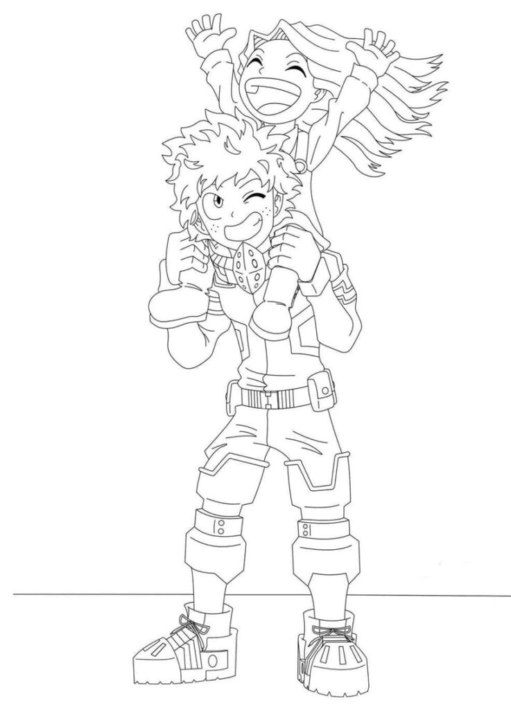 45+ Deku Coloring Pages