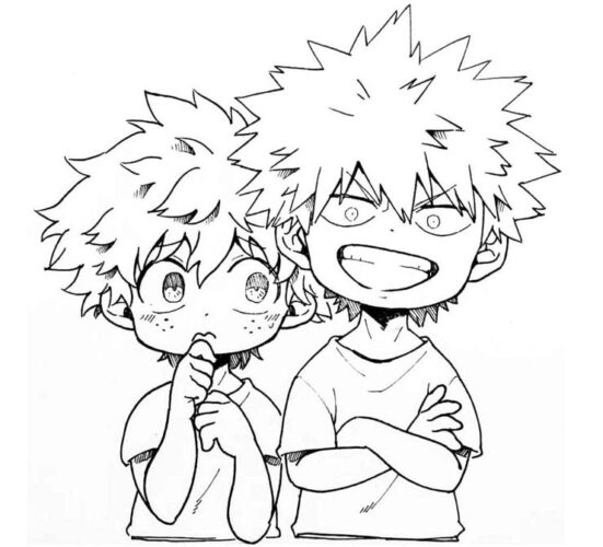 45+ Deku Coloring Pages