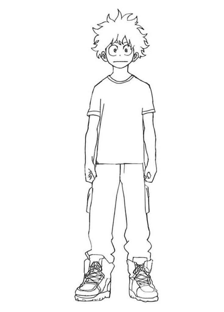 45+ Deku Coloring Pages