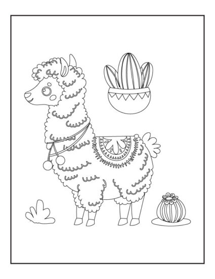 145 Llama Coloring Pages free To Print