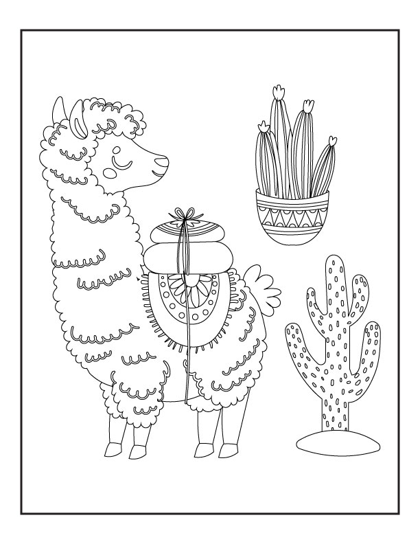 145 Llama Coloring Pages free To Print